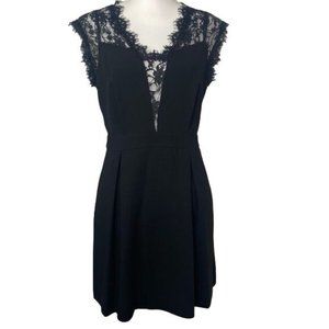 BCBGeneration ladies, black cocktail dress lace midi size 10